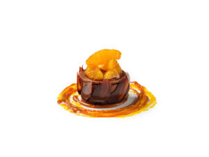 Chocolate ganache, caramelised oranges, salted caramel