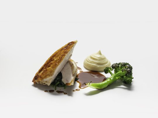 Roast Chicken with Beurre Noisette Mash Potatoes